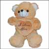 Small Brown teddy with I love you BST 9053 - Click here to View more details about this Product